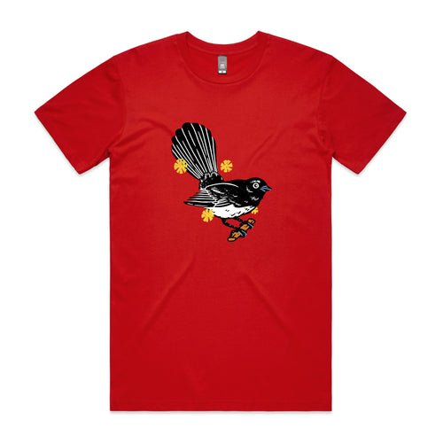 Willie Wagtail Tee by Lonely Kids Club. All clothing from our T-shirts to our shorts and hoodies are ethically made, and printed packed and shipped from Sydney.