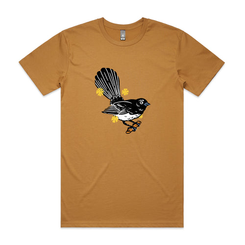 Willie Wagtail Tee by Lonely Kids Club. All clothing from our T-shirts to our shorts and hoodies are ethically made, and printed packed and shipped from Sydney.