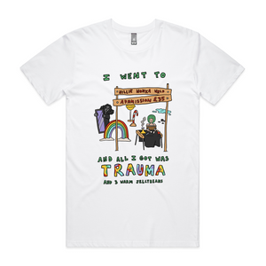 Willie Wonka Wrld Tee by Lonely Kids Club. All clothing from our T-shirts to our shorts and hoodies are ethically made, and printed packed and shipped from Sydney.