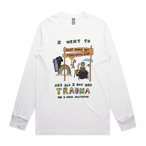 Willie Wonka Wrld Tee by Lonely Kids Club. All clothing from our T-shirts to our shorts and hoodies are ethically made, and printed packed and shipped from Sydney.