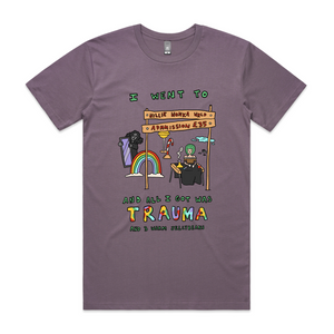 Willie Wonka Wrld Tee by Lonely Kids Club. All clothing from our T-shirts to our shorts and hoodies are ethically made, and printed packed and shipped from Sydney.
