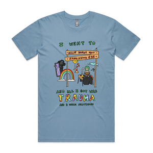 Willie Wonka Wrld Tee by Lonely Kids Club. All clothing from our T-shirts to our shorts and hoodies are ethically made, and printed packed and shipped from Sydney.