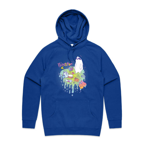 Winston Hobbies Hoodie by Lonely Kids Club. All clothing from our T-shirts to our shorts and hoodies are ethically made, and printed packed and shipped from Sydney.