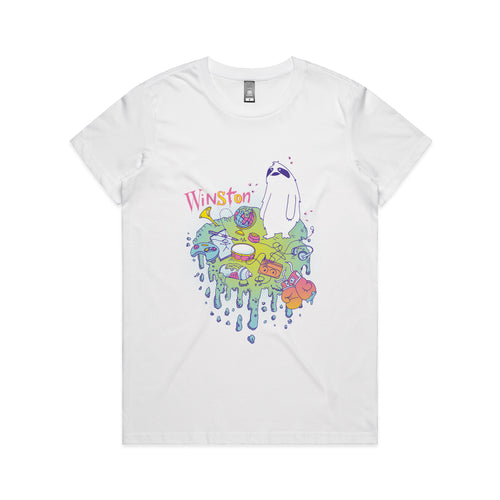Winston Hobbies Tee by Lonely Kids Club. All clothing from our T-shirts to our shorts and hoodies are ethically made, and printed packed and shipped from Sydney.