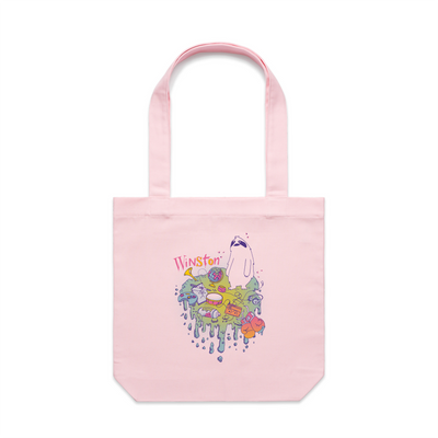 Winston Hobbies Tote by Lonely Kids Club. All clothing from our T-shirts to our shorts and hoodies are ethically made, and printed packed and shipped from Sydney.