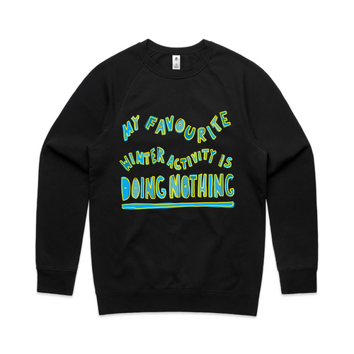 Winter Activity Jumper by Lonely Kids Club. All clothing from our T-shirts to our shorts and hoodies are ethically made, and printed packed and shipped from Sydney.