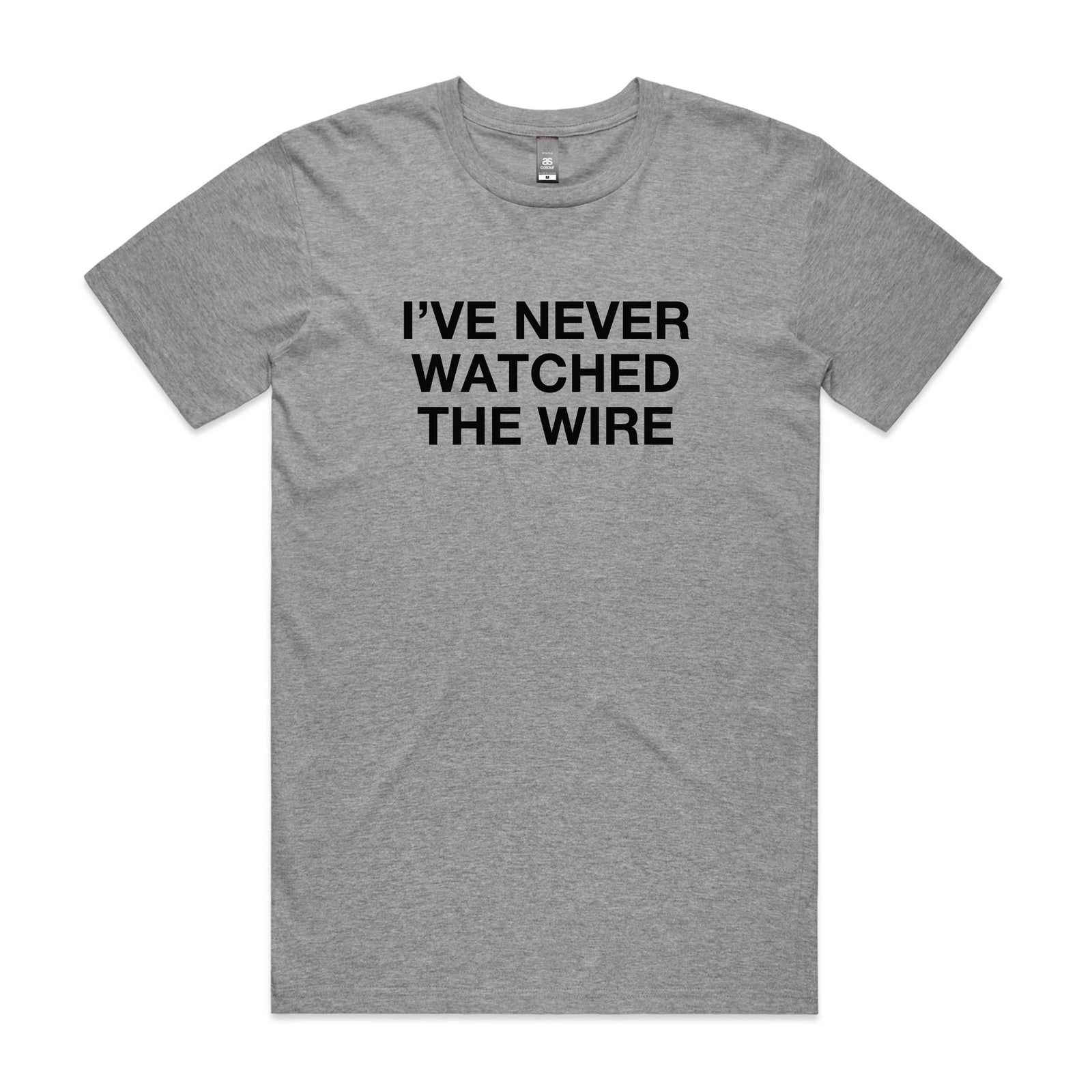 Grey Marle unisex t-shirt with The Wire TV graphic by Lonely Kids Club