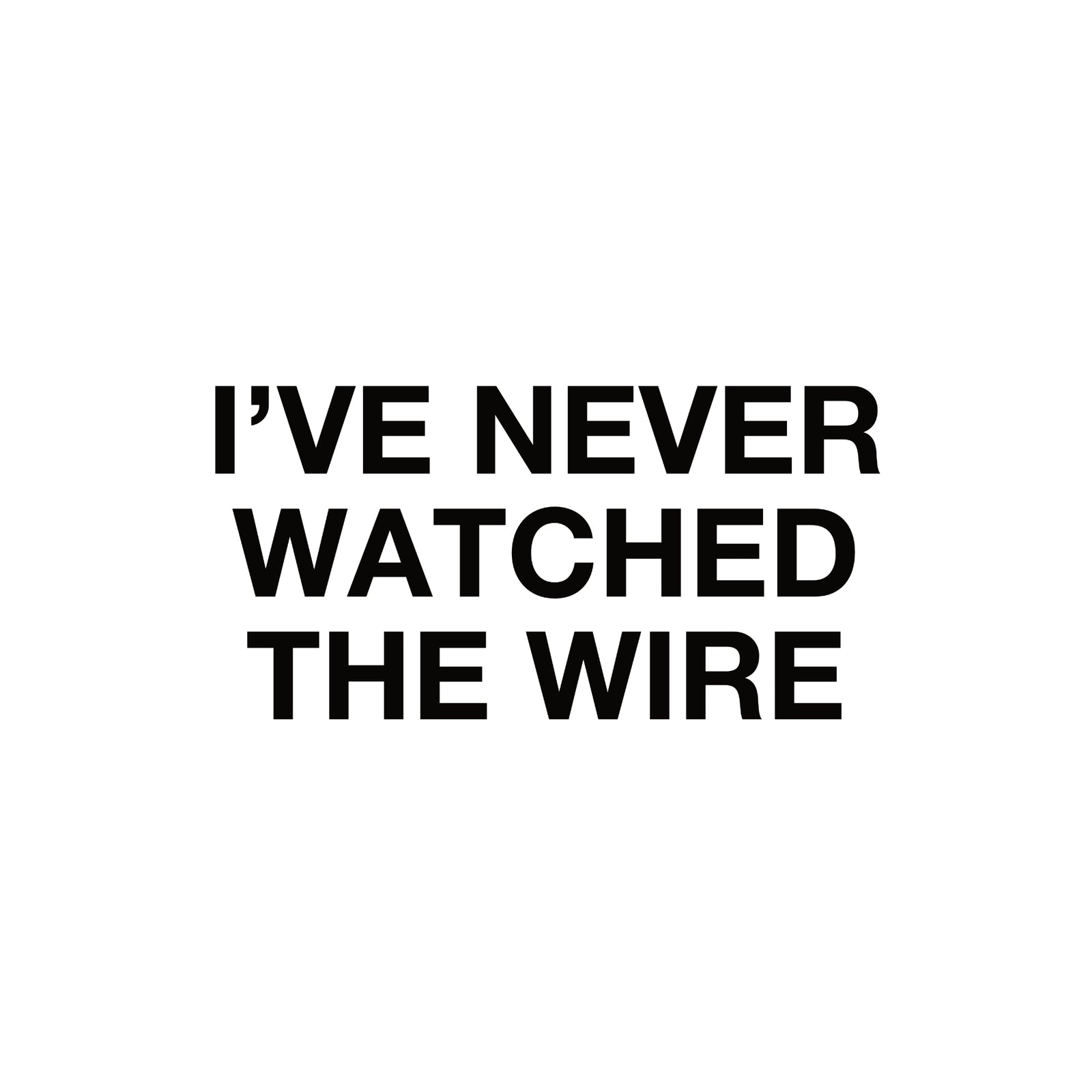The Wire TV t-shirt by Lonely Kids Club