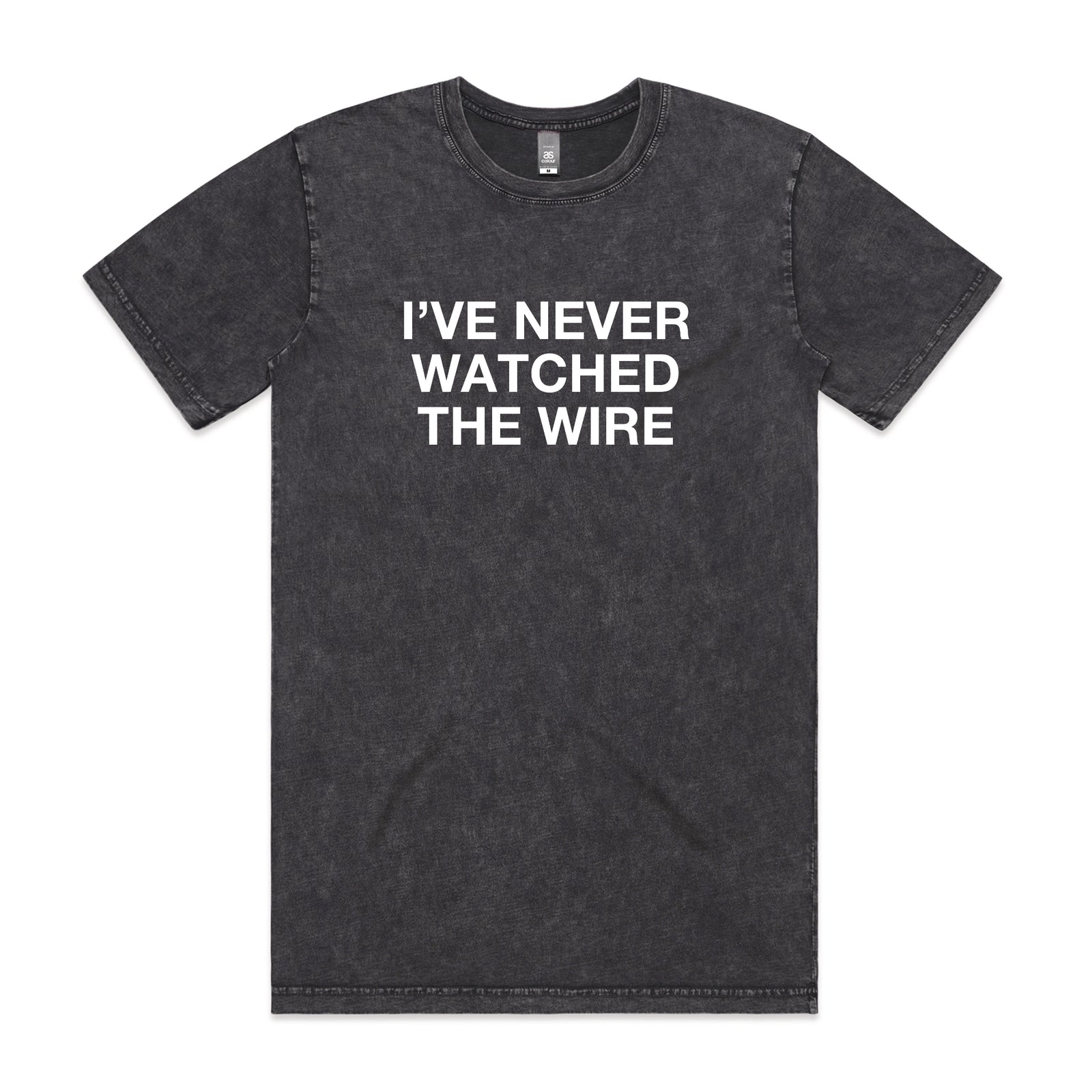 Acid Wash unisex t-shirt with The Wire TV graphic by Lonely Kids Club