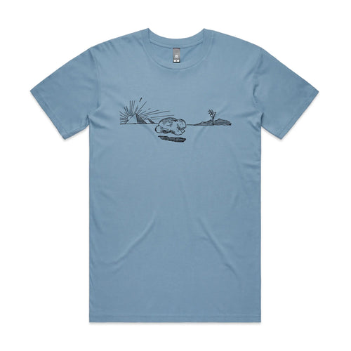 Wombat Tee by Lonely Kids Club. All clothing from our T-shirts to our shorts and hoodies are ethically made, and printed packed and shipped from Sydney.