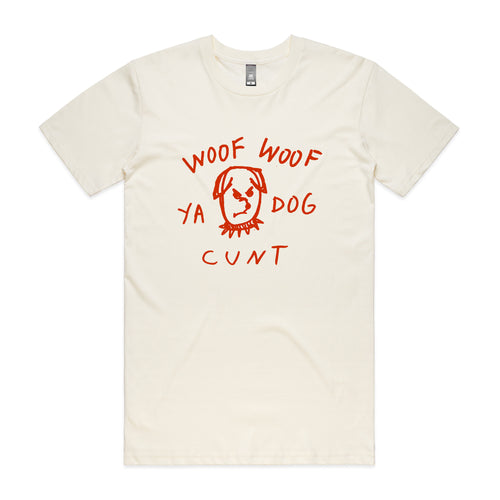 Woof Woof Tee by Lonely Kids Club. All clothing from our T-shirts to our shorts and hoodies are ethically made, and printed packed and shipped from Sydney.