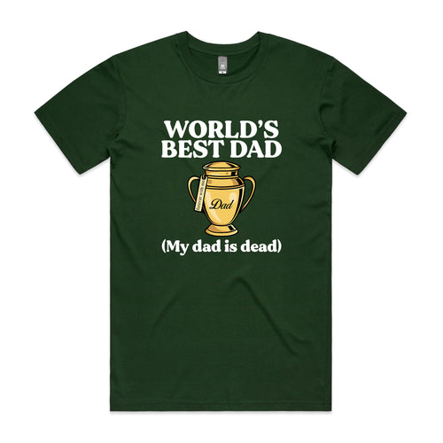 World's Best Dad Tee by Lonely Kids Club. All clothing from our T-shirts to our shorts and hoodies are ethically made, and printed packed and shipped from Sydney.