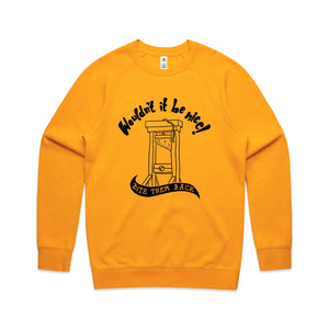 Wouldn't It Be Nice Jumper by Lonely Kids Club. All clothing from our T-shirts to our shorts and hoodies are ethically made, and printed packed and shipped from Sydney.