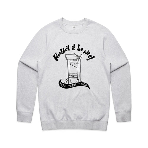 Wouldn't It Be Nice Jumper by Lonely Kids Club. All clothing from our T-shirts to our shorts and hoodies are ethically made, and printed packed and shipped from Sydney.