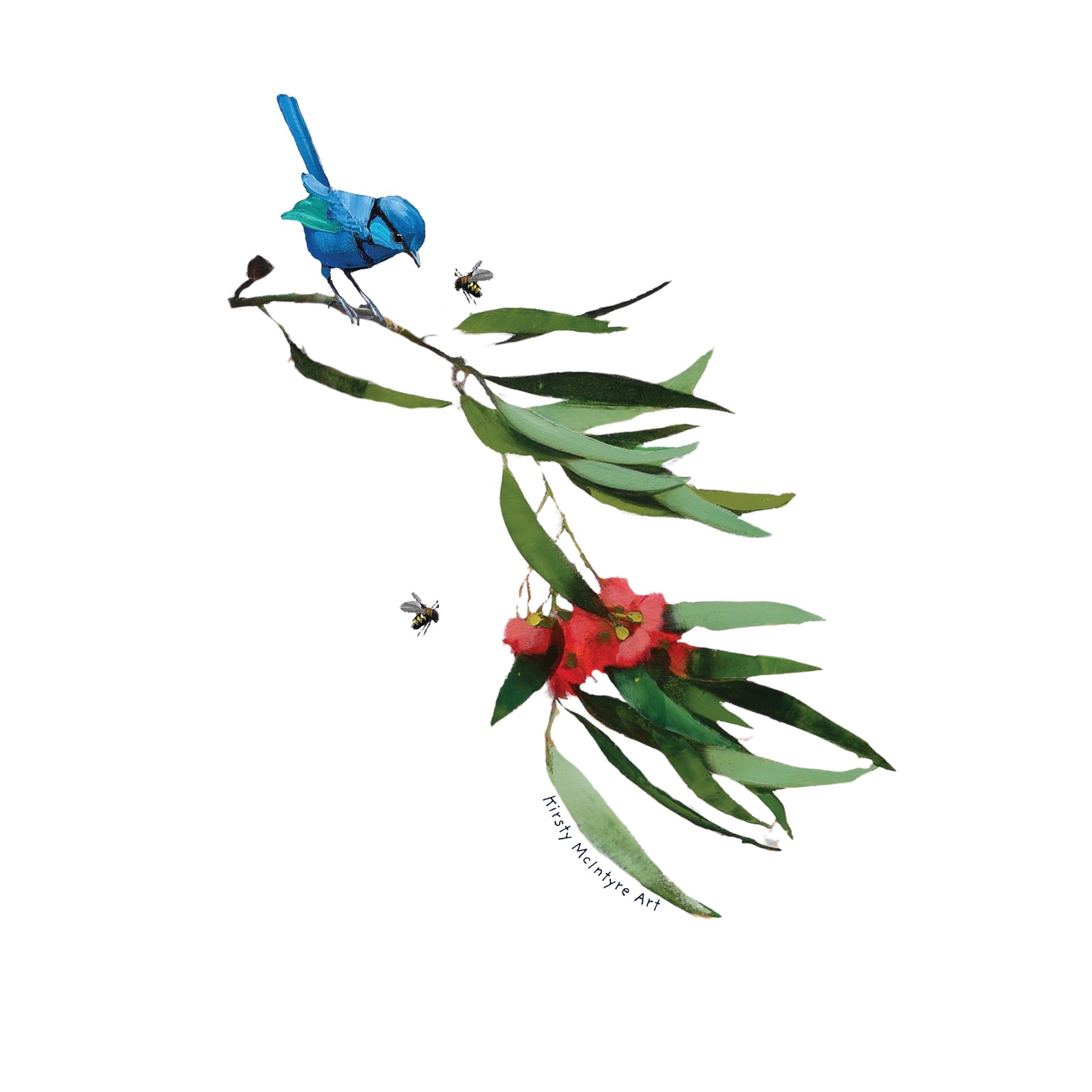 Splendid Blue Wren Tee