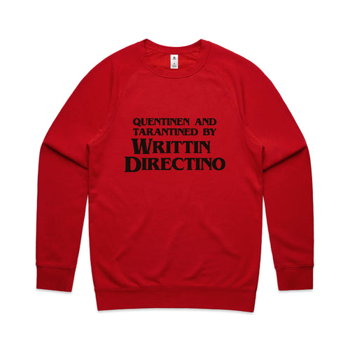 Writtin Directino Jumper by Lonely Kids Club. All clothing from our T-shirts to our shorts and hoodies are ethically made, and printed packed and shipped from Sydney.