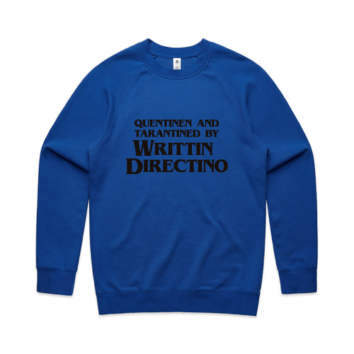 Writtin Directino Jumper by Lonely Kids Club. All clothing from our T-shirts to our shorts and hoodies are ethically made, and printed packed and shipped from Sydney.