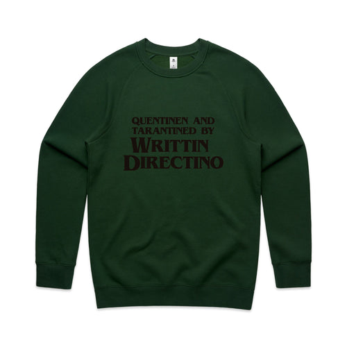 Writtin Directino Jumper by Lonely Kids Club. All clothing from our T-shirts to our shorts and hoodies are ethically made, and printed packed and shipped from Sydney.