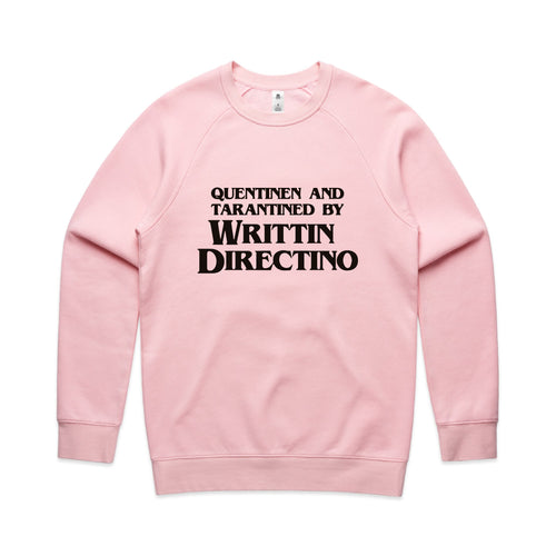 Writtin Directino Jumper by Lonely Kids Club. All clothing from our T-shirts to our shorts and hoodies are ethically made, and printed packed and shipped from Sydney.
