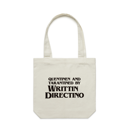 Writtin Directino Tote by Lonely Kids Club. All clothing from our T-shirts to our shorts and hoodies are ethically made, and printed packed and shipped from Sydney.