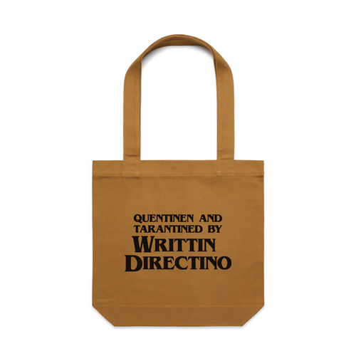 Writtin Directino Tote by Lonely Kids Club. All clothing from our T-shirts to our shorts and hoodies are ethically made, and printed packed and shipped from Sydney.