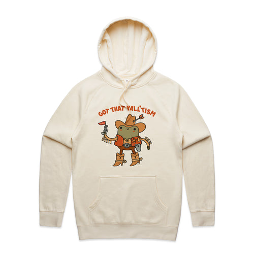 Yall'tism Hoodie by Lonely Kids Club. All clothing from our T-shirts to our shorts and hoodies are ethically made, and printed packed and shipped from Sydney.