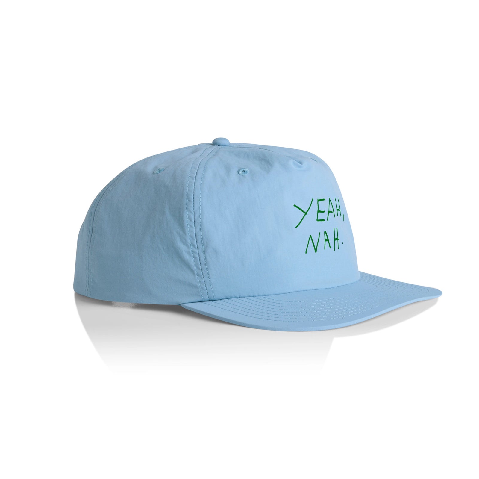 Yeah Nah Hat by Lonely Kids Club. All clothing from our T-shirts to our shorts and hoodies are ethically made, and printed packed and shipped from Sydney.