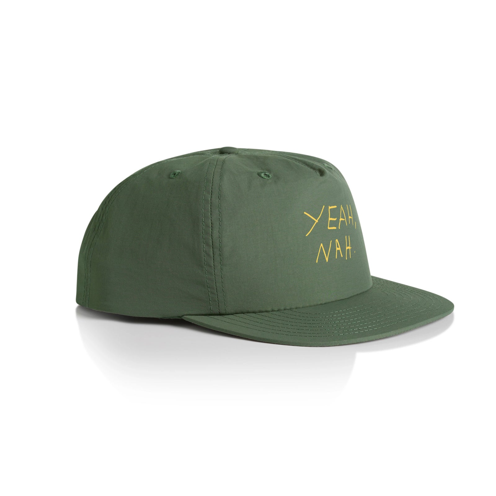 Yeah Nah Hat by Lonely Kids Club. All clothing from our T-shirts to our shorts and hoodies are ethically made, and printed packed and shipped from Sydney.