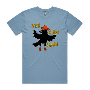 Yee Caw Caw Tee by Lonely Kids Club. All clothing from our T-shirts to our shorts and hoodies are ethically made, and printed packed and shipped from Sydney.