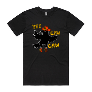 Yee Caw Caw Tee by Lonely Kids Club. All clothing from our T-shirts to our shorts and hoodies are ethically made, and printed packed and shipped from Sydney.