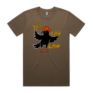Yee Caw Caw Tee by Lonely Kids Club. All clothing from our T-shirts to our shorts and hoodies are ethically made, and printed packed and shipped from Sydney.