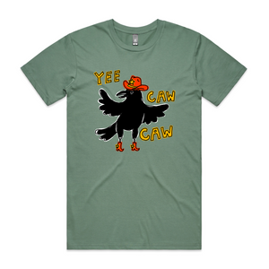 Yee Caw Caw Tee by Lonely Kids Club. All clothing from our T-shirts to our shorts and hoodies are ethically made, and printed packed and shipped from Sydney.