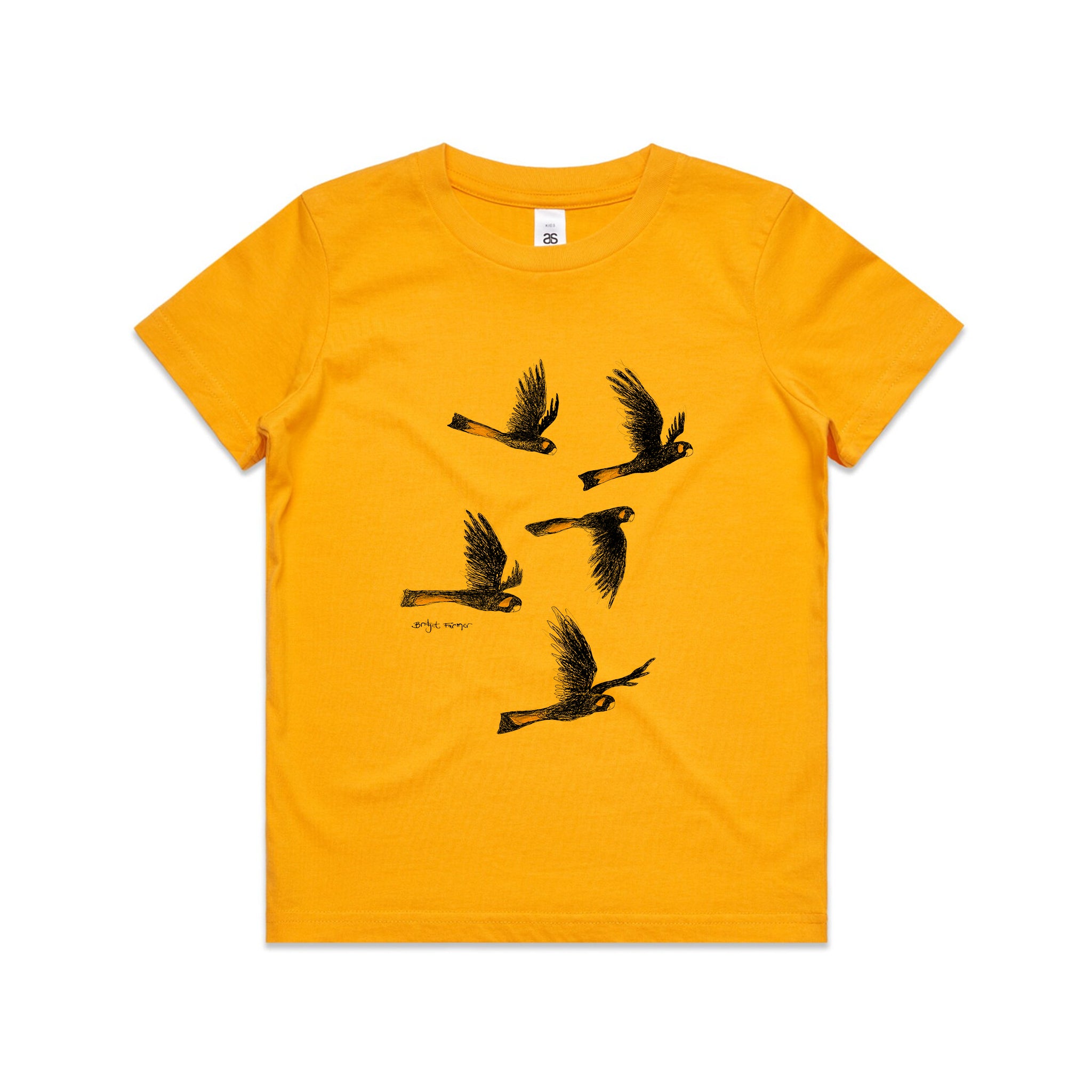 Yellow Tailed Black Cockatoos Kids Tee