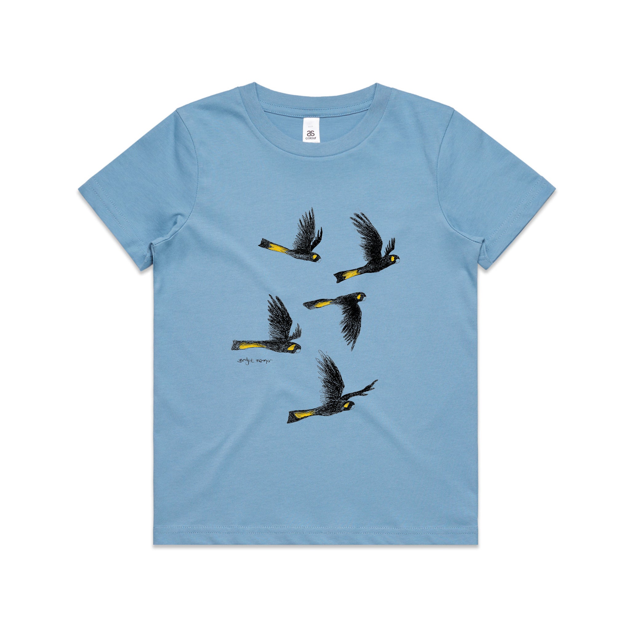 Yellow Tailed Black Cockatoos Kids Tee