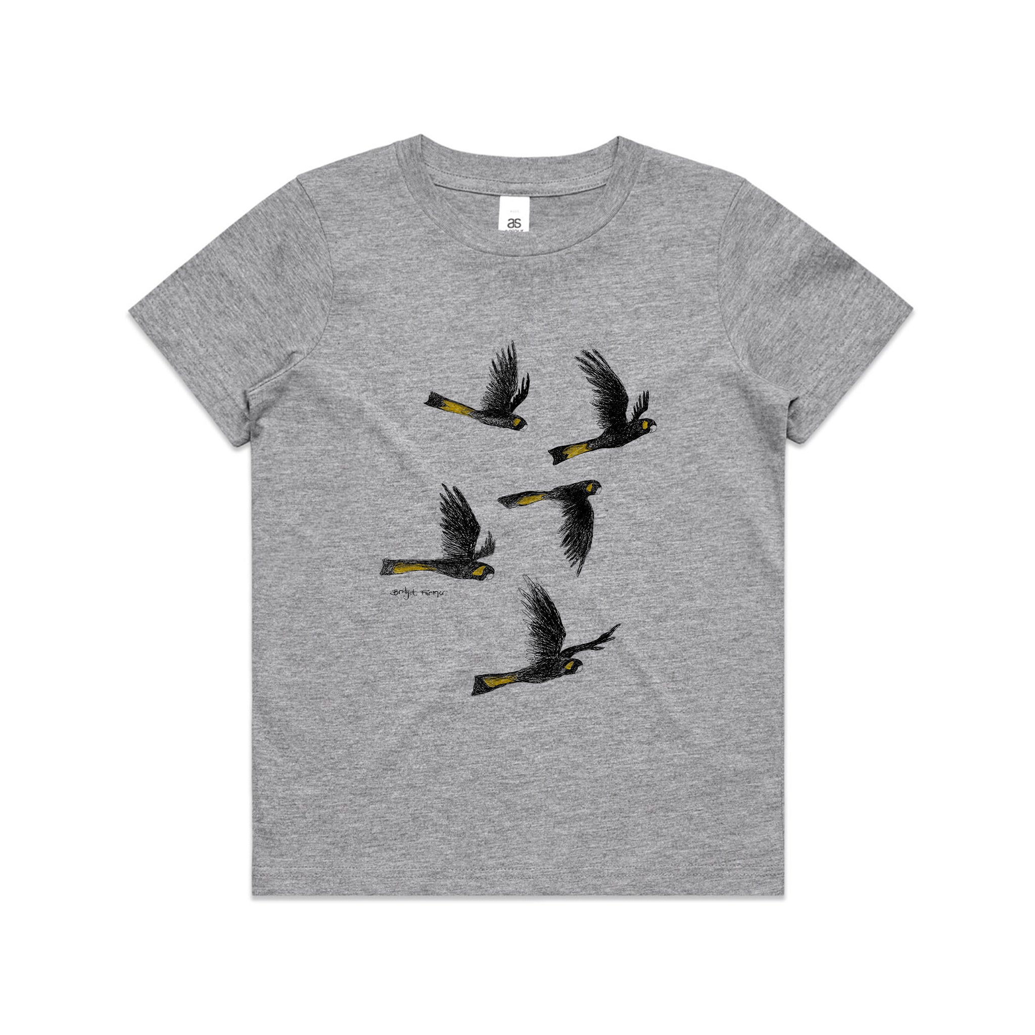 Yellow Tailed Black Cockatoos Kids Tee