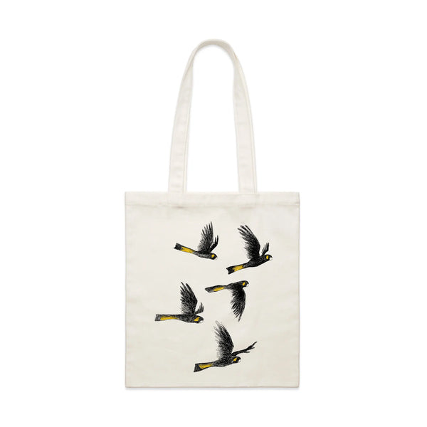 Yellow Tailed Black Cockatoos Tote