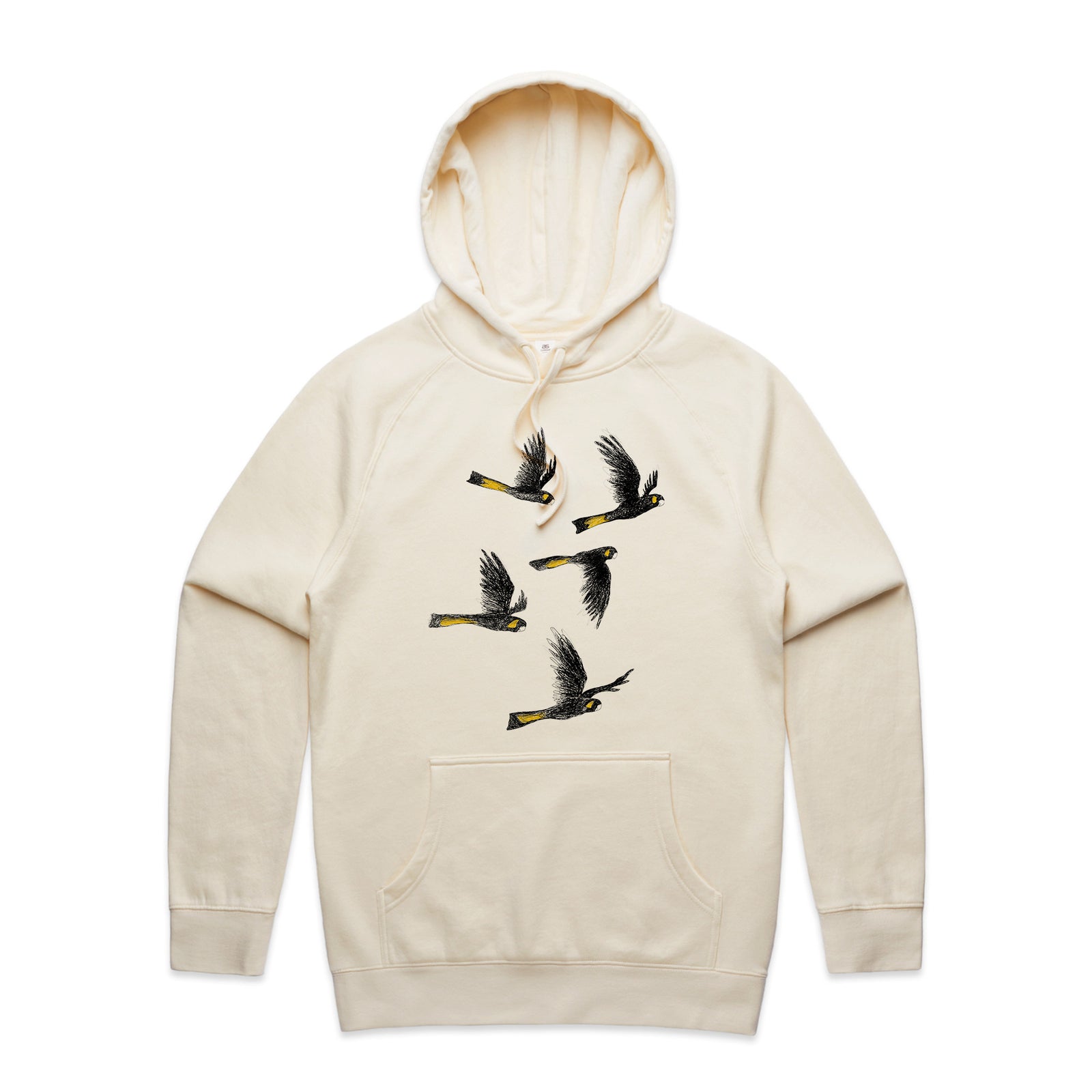 Yellow Tailed Black Cockatoos Hoodie