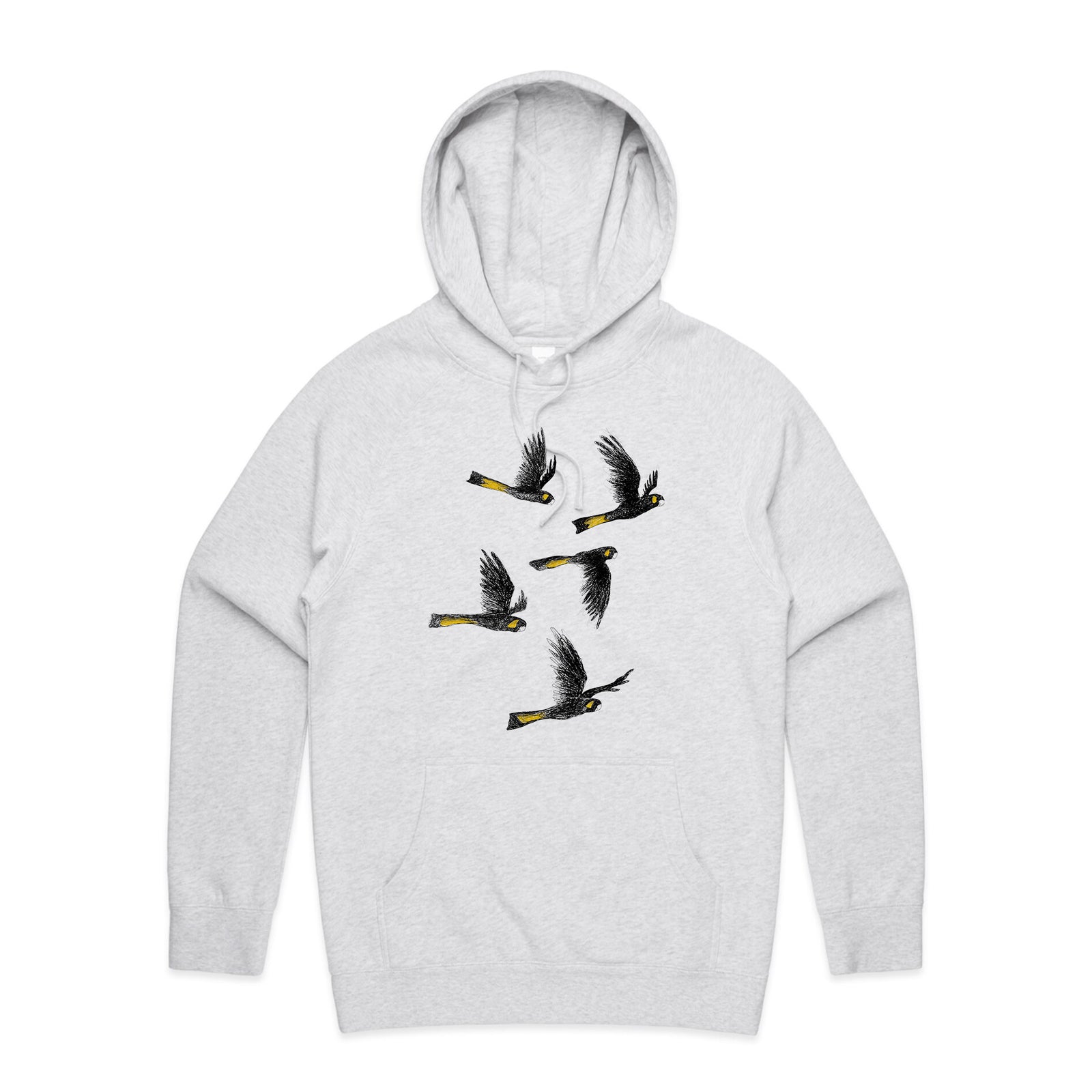 Yellow Tailed Black Cockatoos Hoodie