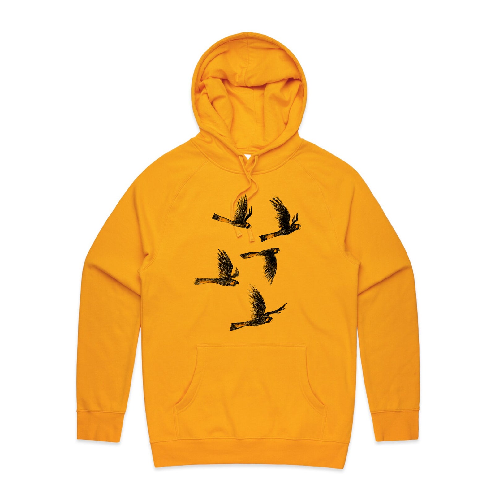 Yellow Tailed Black Cockatoos Hoodie