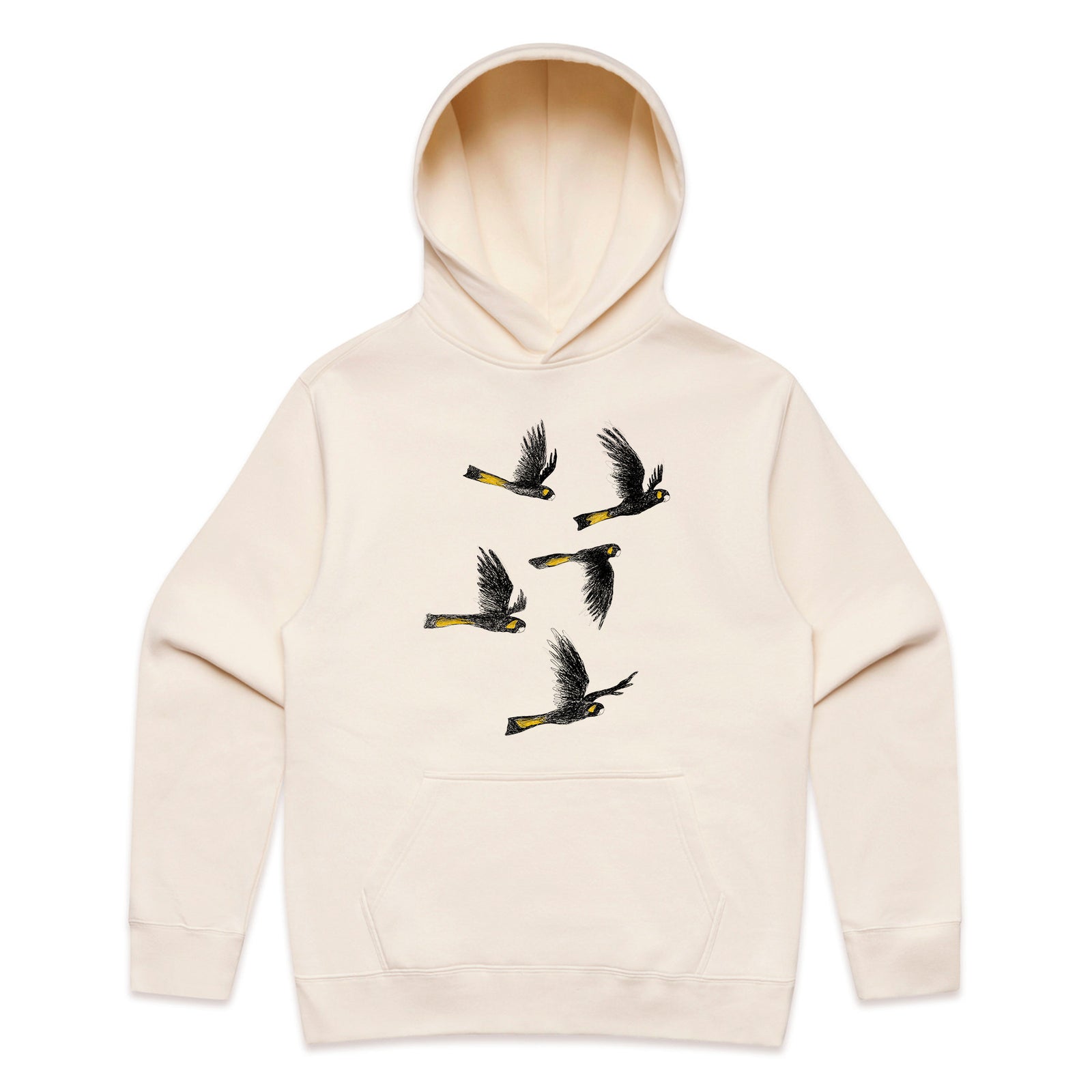 Yellow Tailed Black Cockatoos Hoodie
