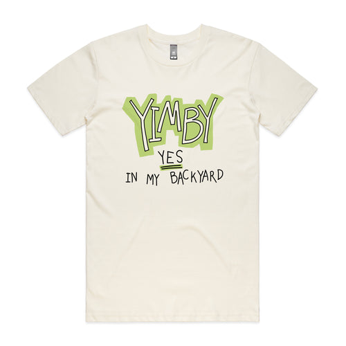YIMBY Tee by Lonely Kids Club. All clothing from our T-shirts to our shorts and hoodies are ethically made, and printed packed and shipped from Sydney.
