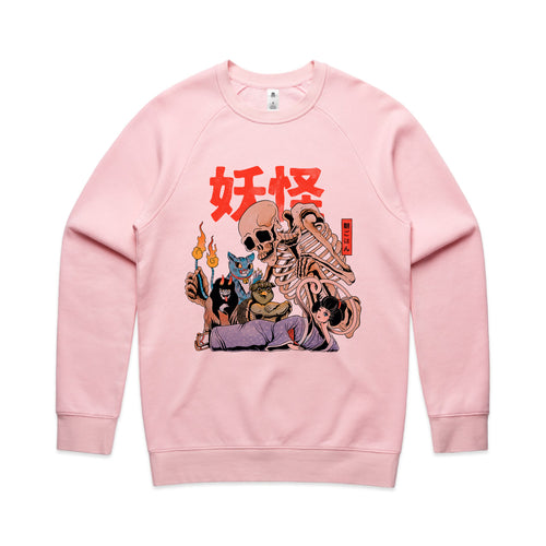 Yokai Club Jumper by Lonely Kids Club. All clothing from our T-shirts to our shorts and hoodies are ethically made, and printed packed and shipped from Sydney.