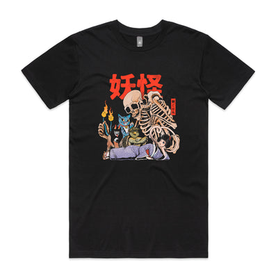 Yokai Club Tee by Lonely Kids Club. All clothing from our T-shirts to our shorts and hoodies are ethically made, and printed packed and shipped from Sydney.