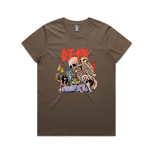 Yokai Club Tee by Lonely Kids Club. All clothing from our T-shirts to our shorts and hoodies are ethically made, and printed packed and shipped from Sydney.