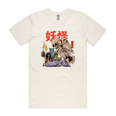 Yokai Club Tee by Lonely Kids Club. All clothing from our T-shirts to our shorts and hoodies are ethically made, and printed packed and shipped from Sydney.
