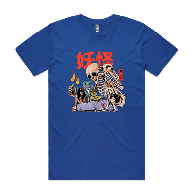 Yokai Club Tee by Lonely Kids Club. All clothing from our T-shirts to our shorts and hoodies are ethically made, and printed packed and shipped from Sydney.