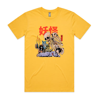 Yokai Club Tee by Lonely Kids Club. All clothing from our T-shirts to our shorts and hoodies are ethically made, and printed packed and shipped from Sydney.