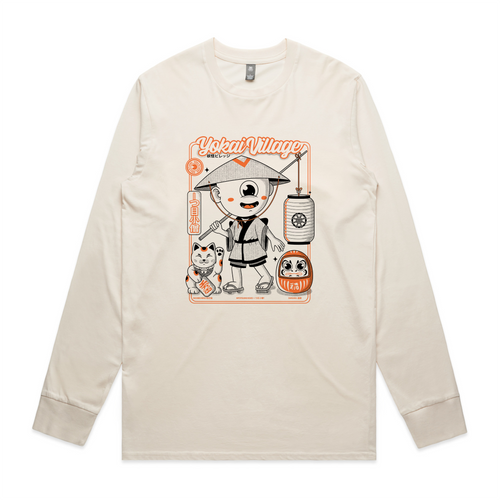 Yokai Village Tee by Lonely Kids Club. All clothing from our T-shirts to our shorts and hoodies are ethically made, and printed packed and shipped from Sydney.