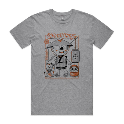 Yokai Village Tee by Lonely Kids Club. All clothing from our T-shirts to our shorts and hoodies are ethically made, and printed packed and shipped from Sydney.