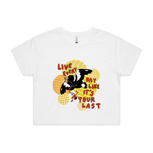 Your Last Day Tee by Lonely Kids Club. All clothing from our T-shirts to our shorts and hoodies are ethically made, and printed packed and shipped from Sydney.